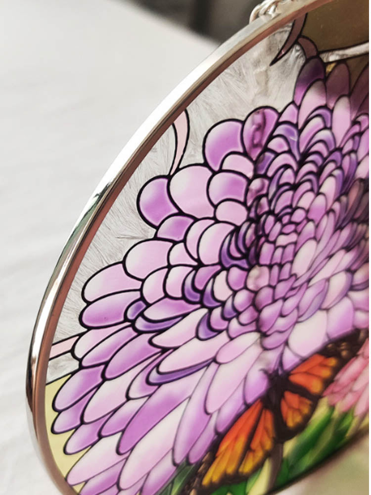 Butterfly and Floral Pattern" Hanging Decoration