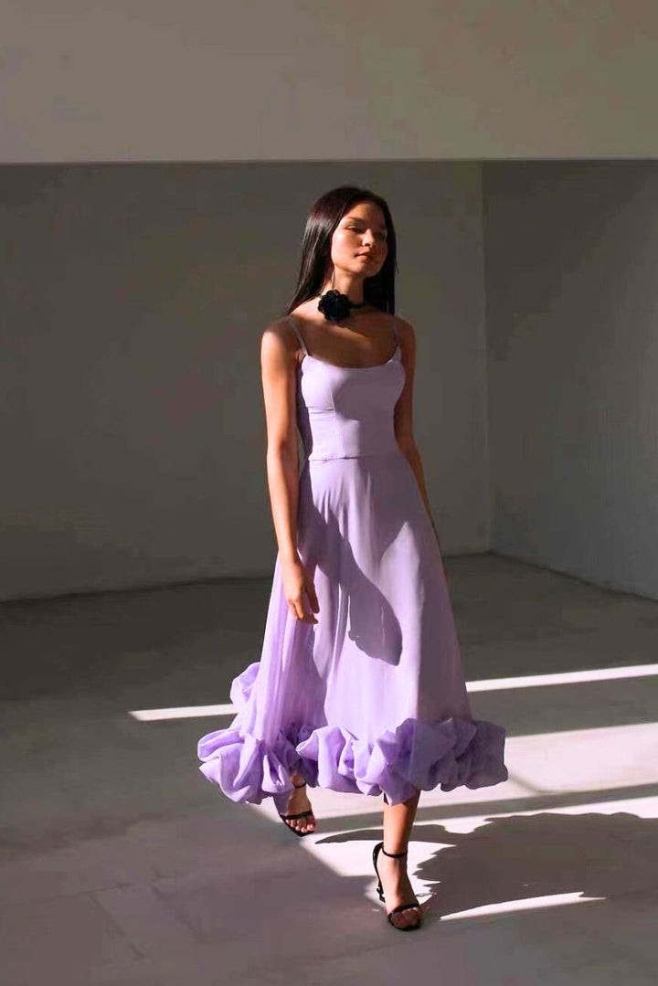 Ariana Graceful Flowing Dress, view 7 - Elena Harper