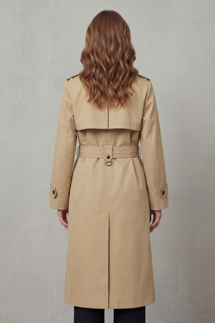 Women's Timeless Double-Breasted Trench Coat Wilhelmina, view 3 - Elena Harper
