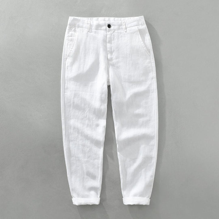 LAURENT MONACO | STRAIGHT LINEN PANTS