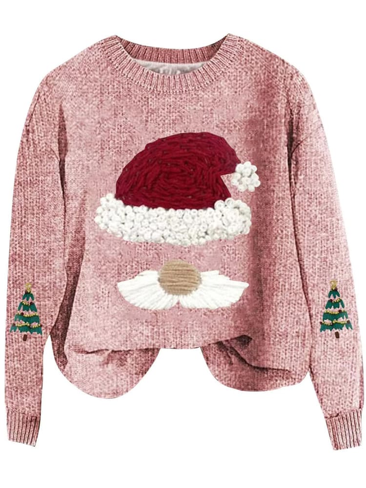 Loose Fit Christmas Knit Sweater