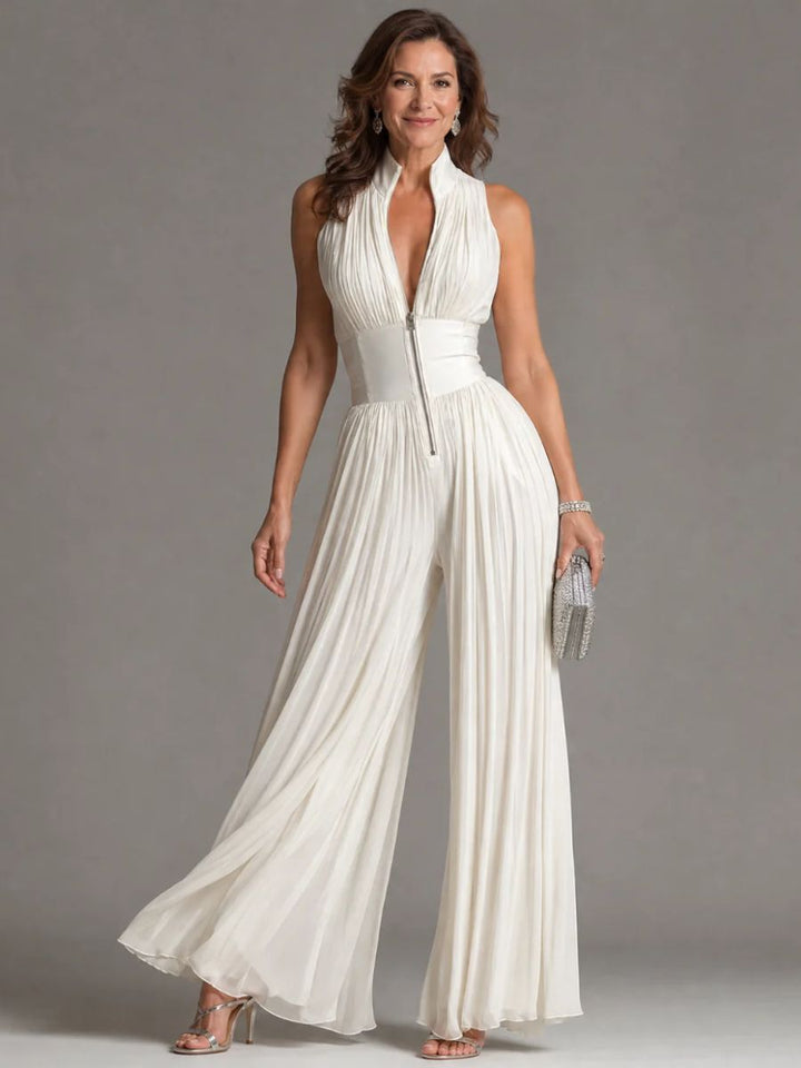 Aitana | Halter Neck Jumpsuit with Wide Leg