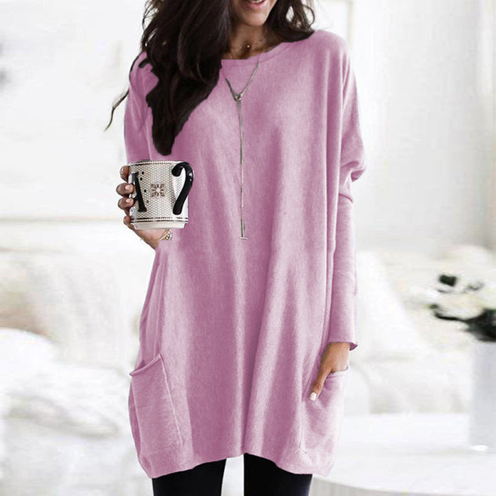 Cotton Women's Sweater with Pockets – Comfortable Practical Fit