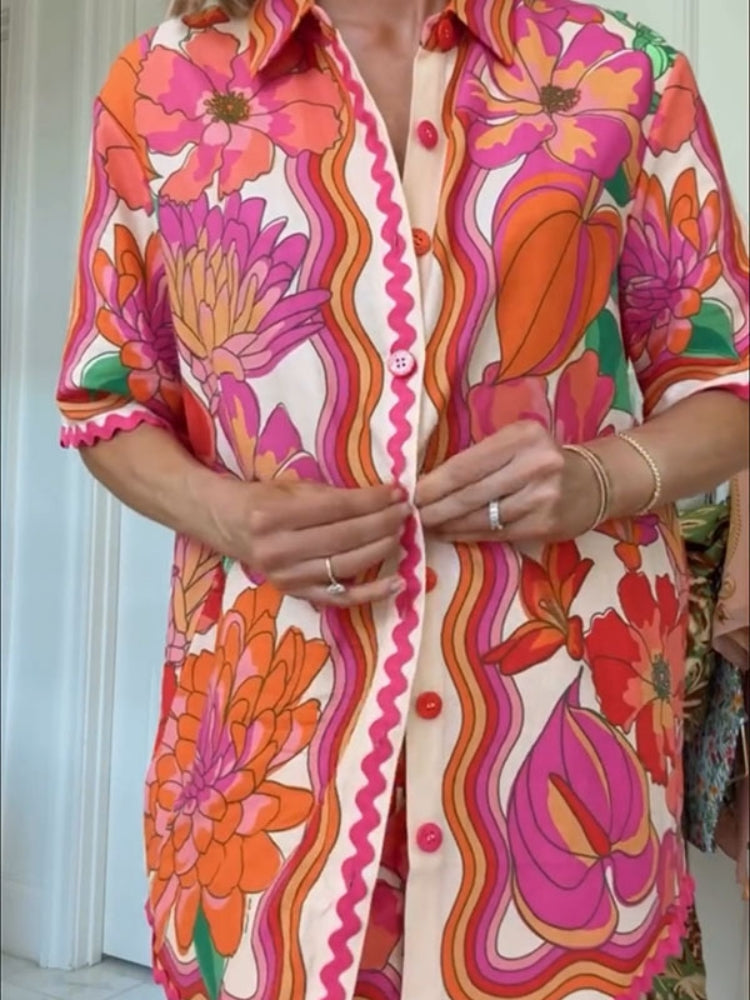 Casual Printed Shirt Outfit