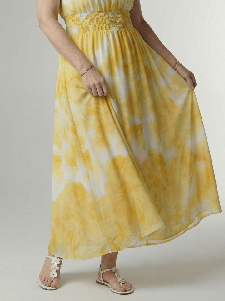 Sylin™  |  Gathered Halter Midi Dress