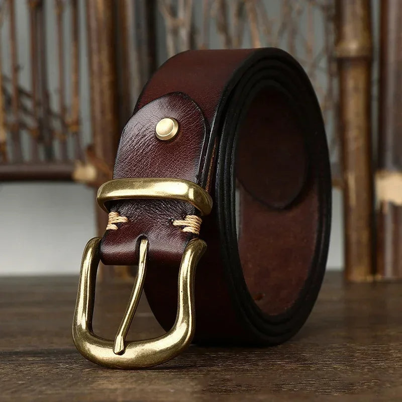 Ares Classic Handmade Leather Belt Durable Premium Style for Casual and Formal Wear, view 3 - Elena Harper