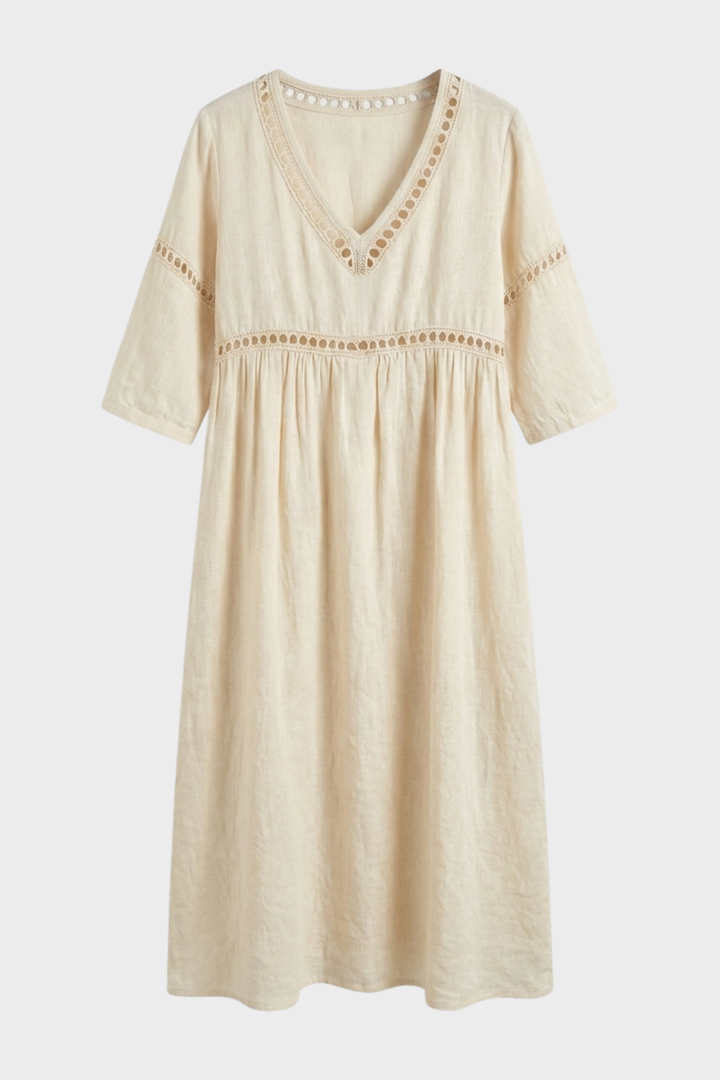 Women’s Natural Summer Dress | Midi