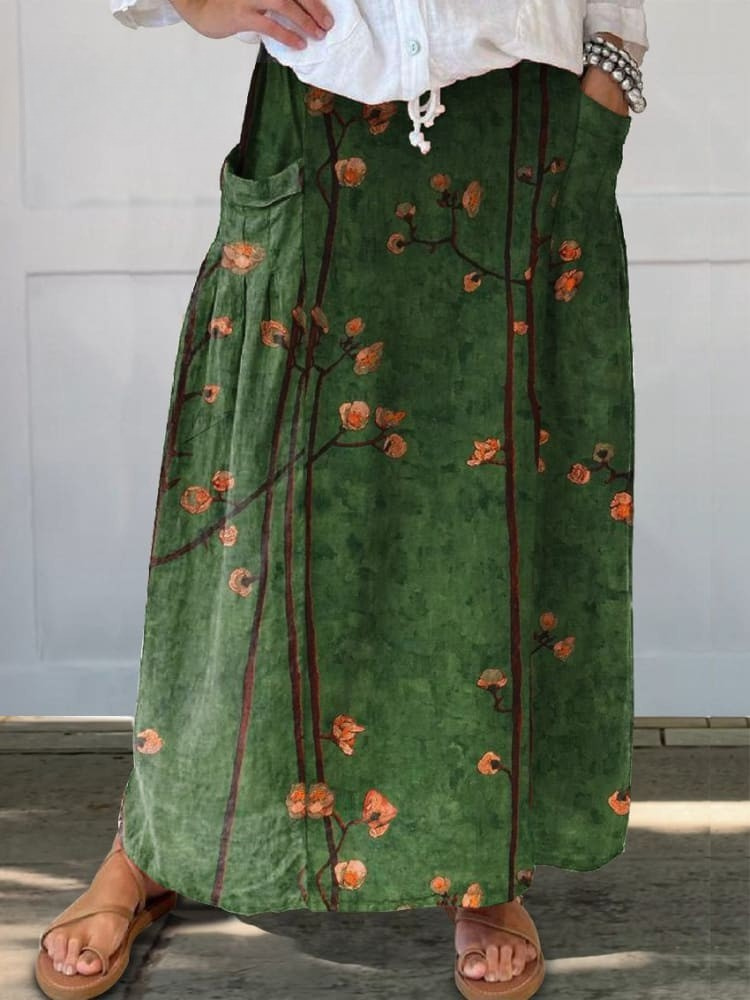 Skirt with Wildflower Pockets