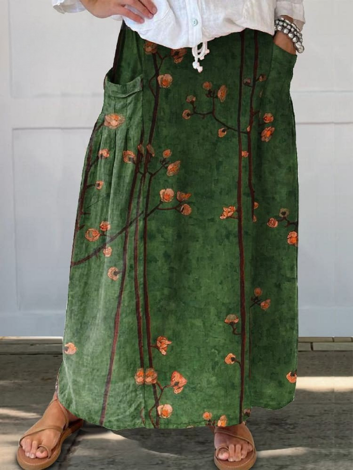 Skirt with Wildflower Pockets