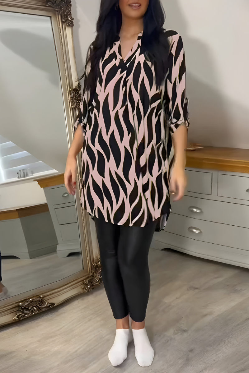 Tessa™ | Stylish Loose-Fitting Top with Print