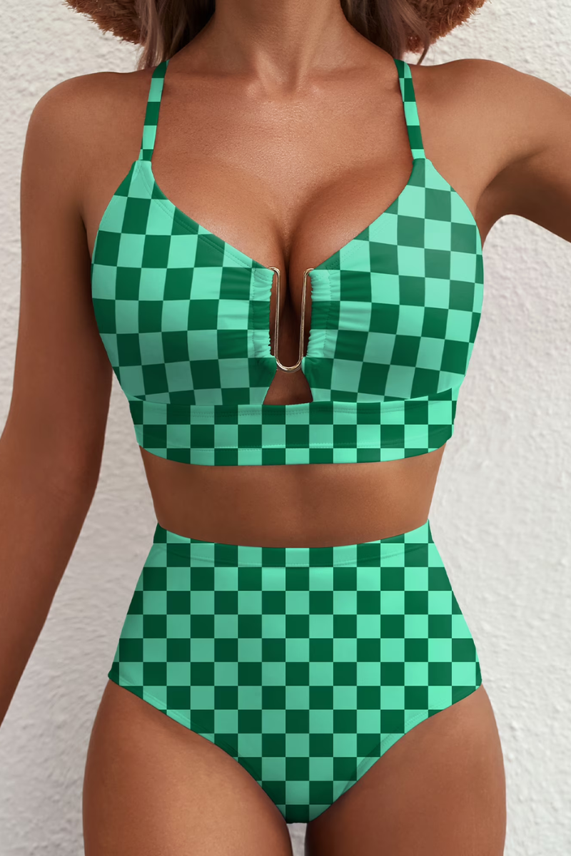 Fenna™ | Modern Checked Bikini Set