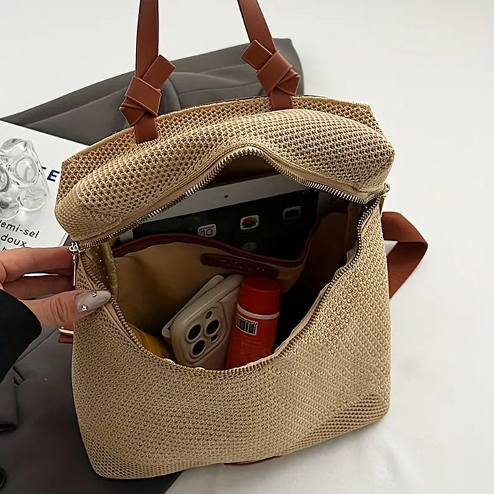 Sophie - Trendy Woven Women's Backpack - Stylish and Functional