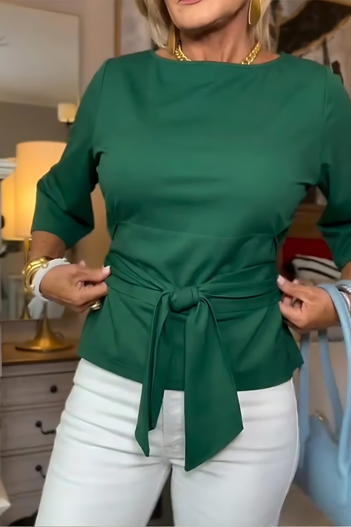 Dara™  |  Tie Waist Flattering Top