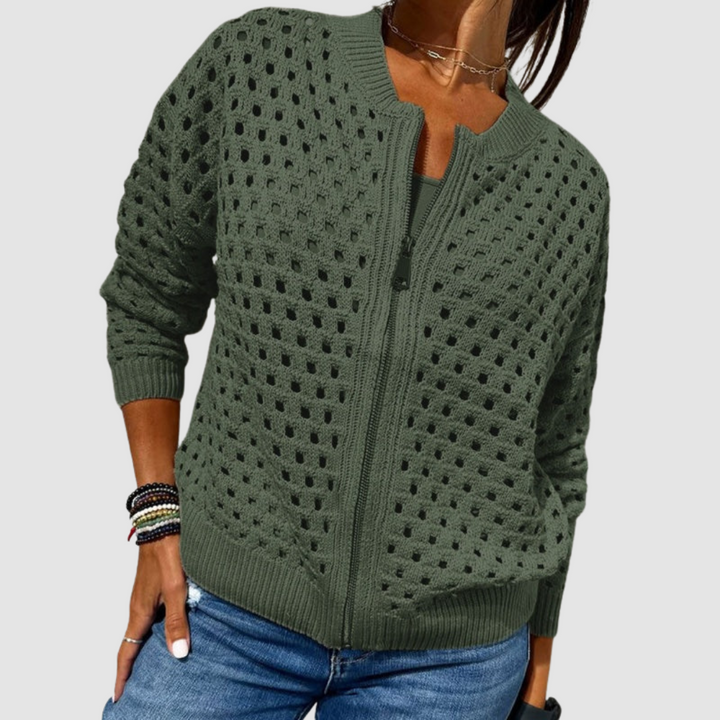 Desiré | Premium Knit Cardigan with Zip