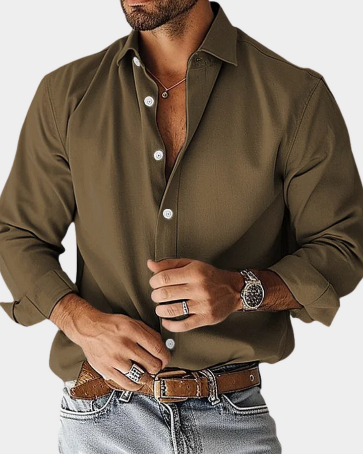 Men's Smart Stylish Everyday Button-Down Shirt, view 4 - Elena Harper