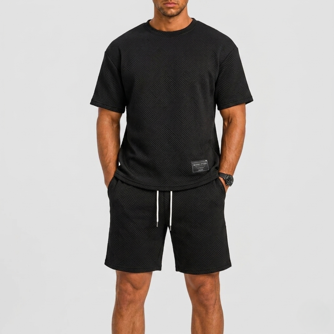 Harrington Oxford | Oversized T-Shirt And Shorts Set For Men