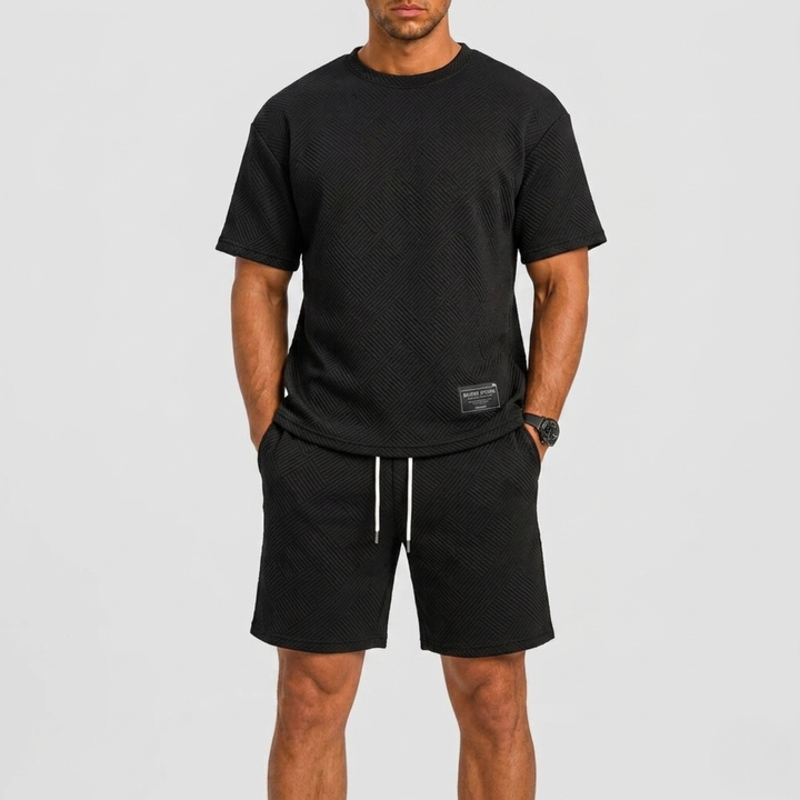 Harrington Oxford | Oversized T-Shirt And Shorts Set For Men
