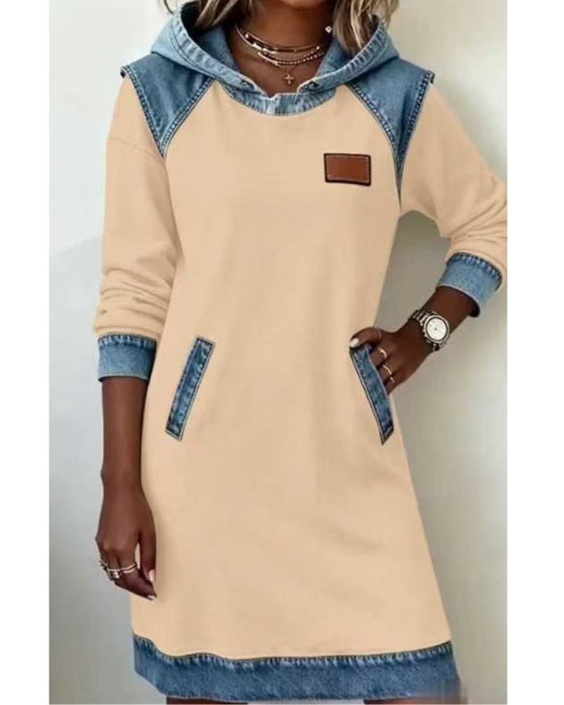 Women's Hooded Casual Dress for Effortless Style