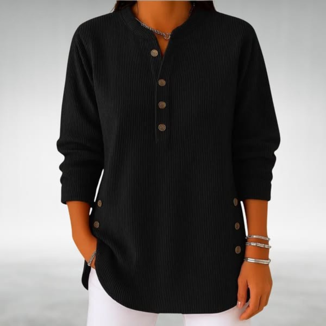 Susan™ Comfort Jumper by Emma & Rose Cape Town featuring a cozy knit sweater with a relaxed fit and ribbed cuffs.
