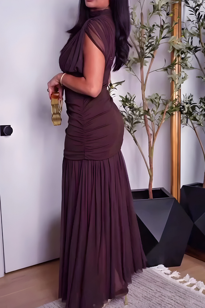 Amaya™ | Stylish Pleated Maxi Dress
