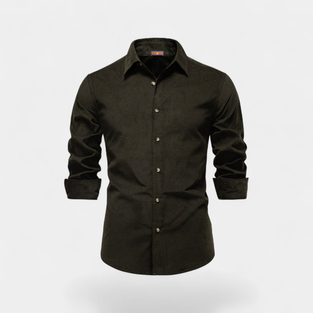 MEN'S CORDUROY SHIRT WITH LONG SLEEVES