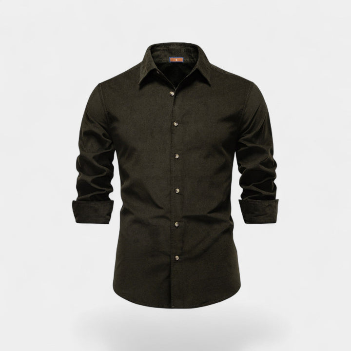 MEN'S CORDUROY SHIRT WITH LONG SLEEVES
