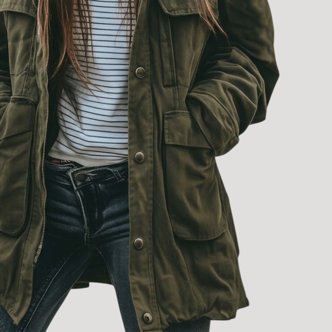 Oversized Utility Jacket for Women