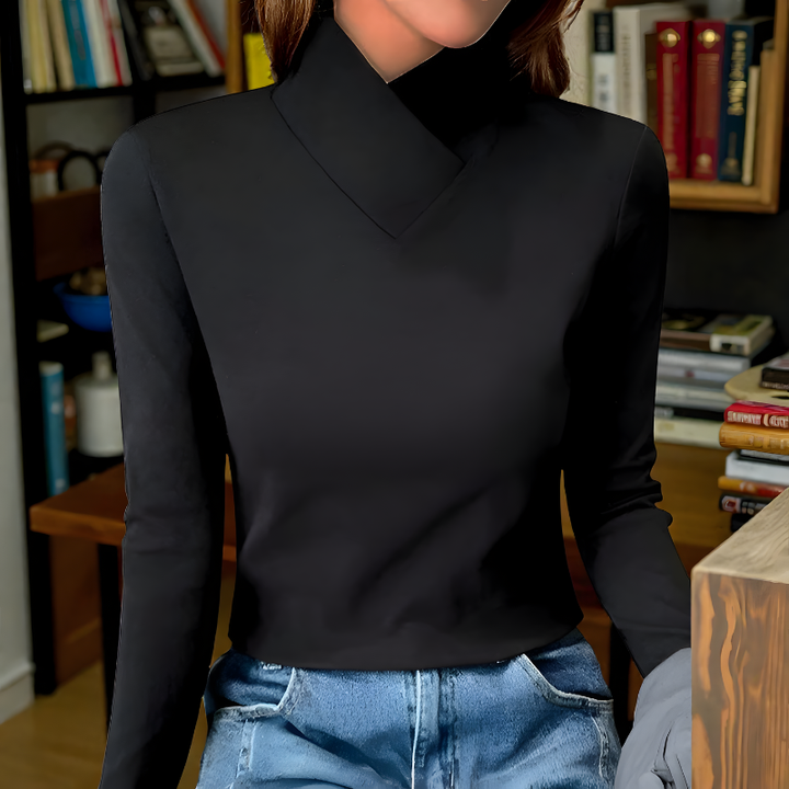Mira™ | Elegant Minimal Long Sleeve Top