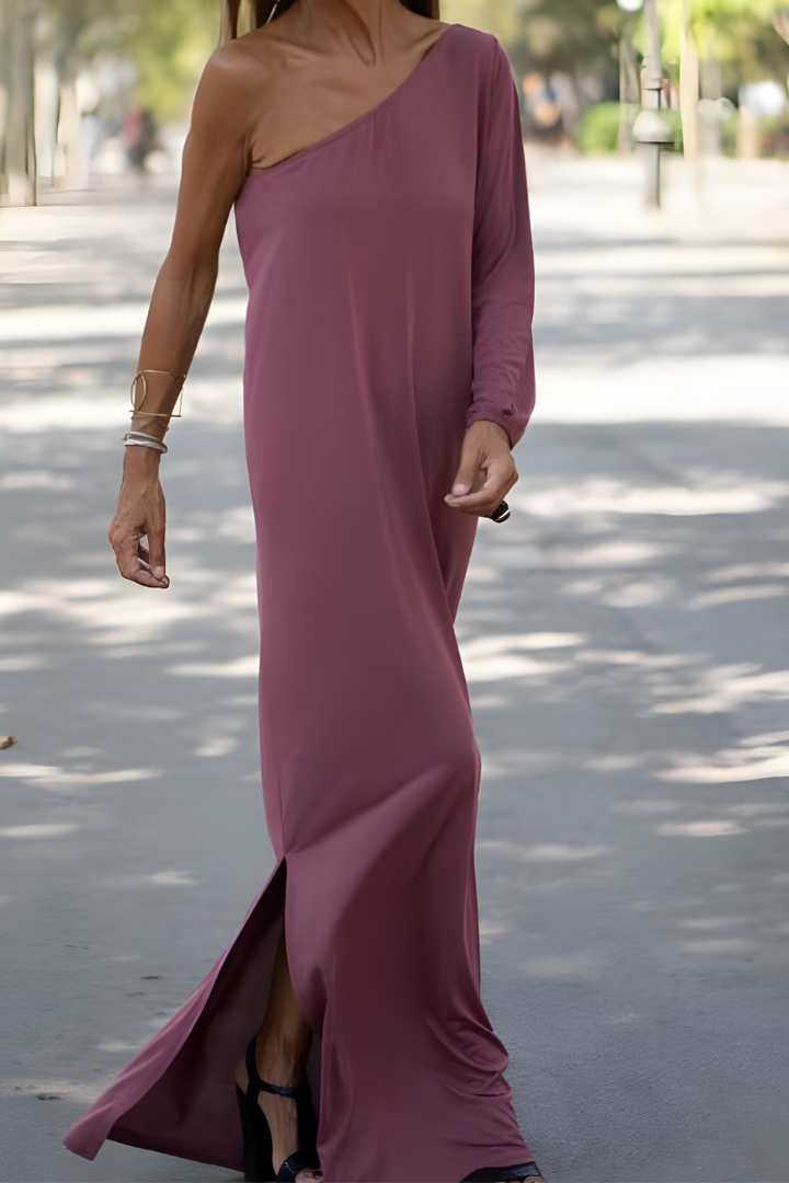 Harley Stylish Off-Shoulder Dress for Special Occasions, view 2 - Elena Harper