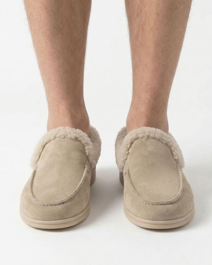 Fur-Lined Moccasins for Men