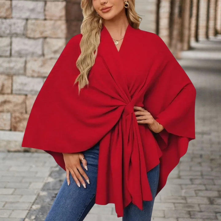 Veronika | Women's Cape-Style Top with Front Knot