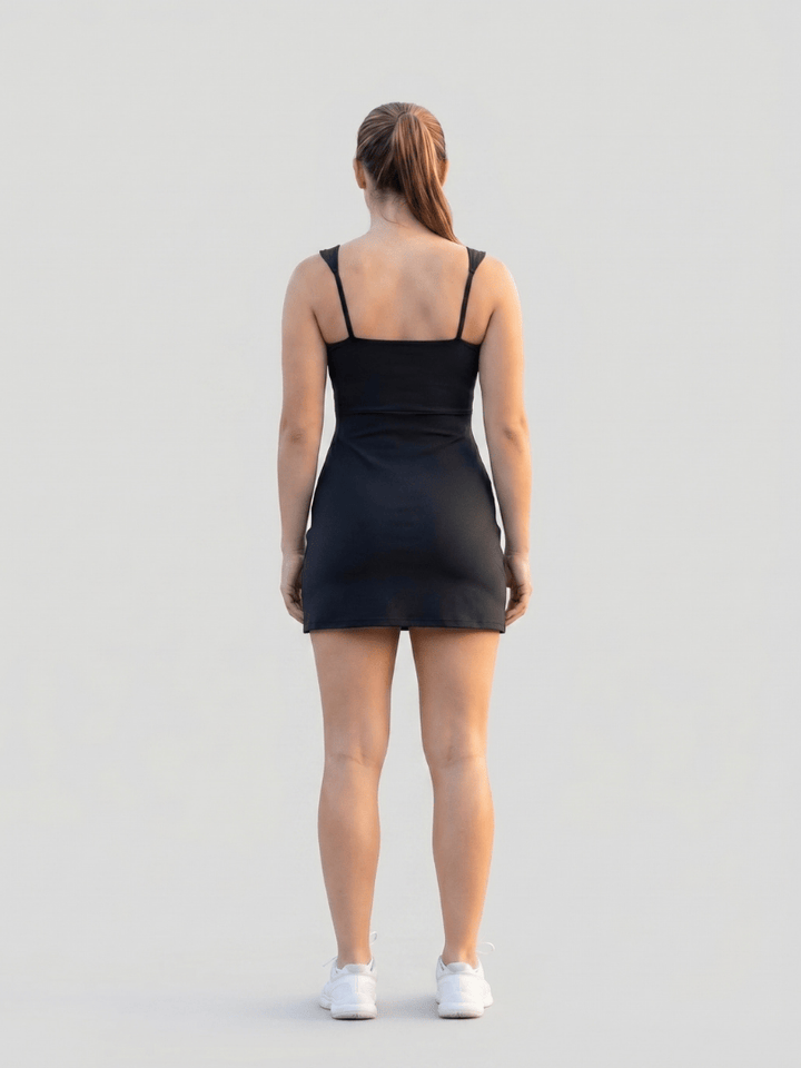 Velune™  |  Square Neck Tennis Dress