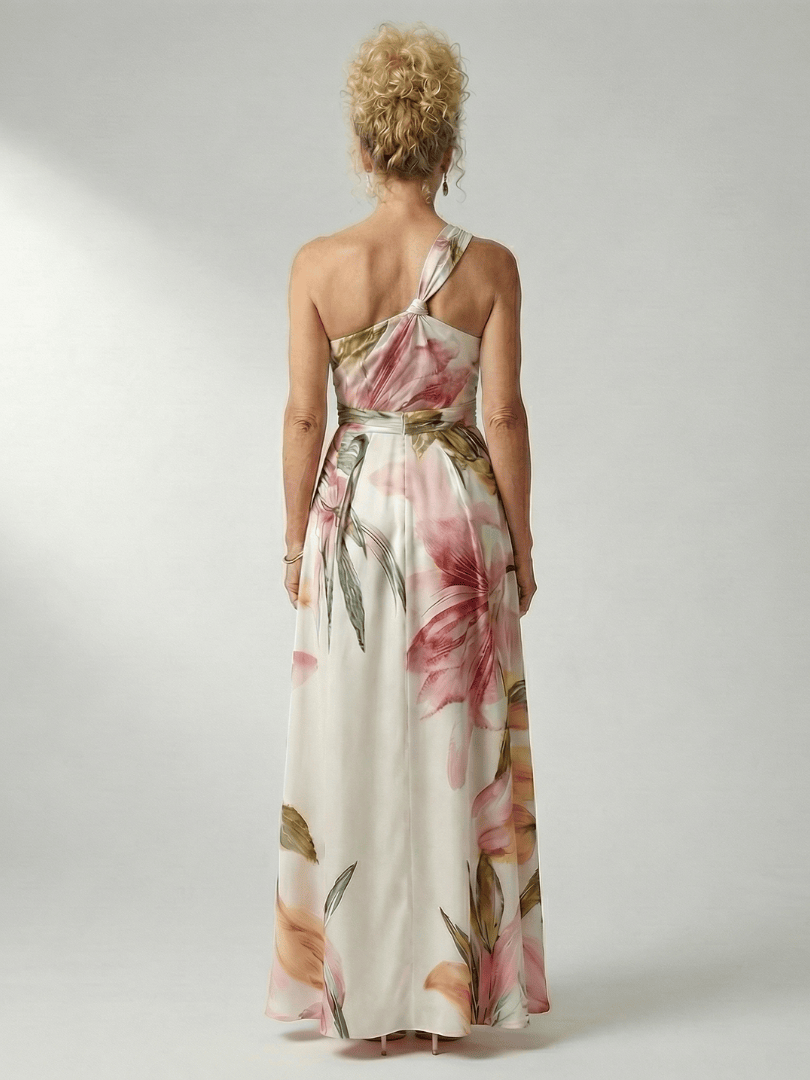 Emma & Rose Cape Town Amiel™ light floral maxi dress with flowing fabric and delicate floral pattern, full-length view.