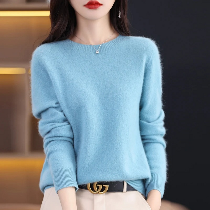 Women's Round Neck Soft Luxury Warm Sweater (S-5XL)