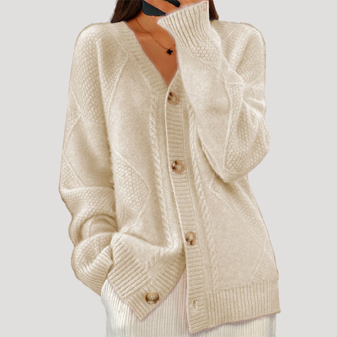 Buttoned Women's Cardigan
