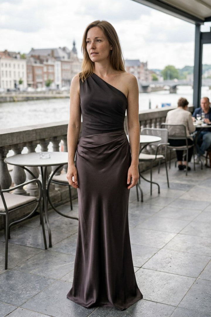 Women's Satin Maxi Dress | Wedding