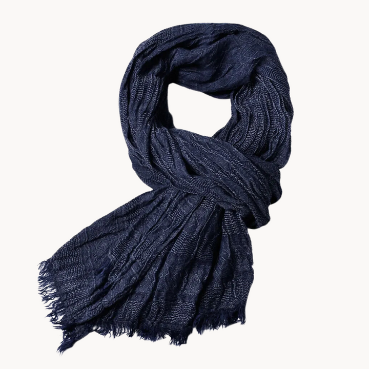 Yacine Cotton Linen Scarf, view 4 - Elena Harper