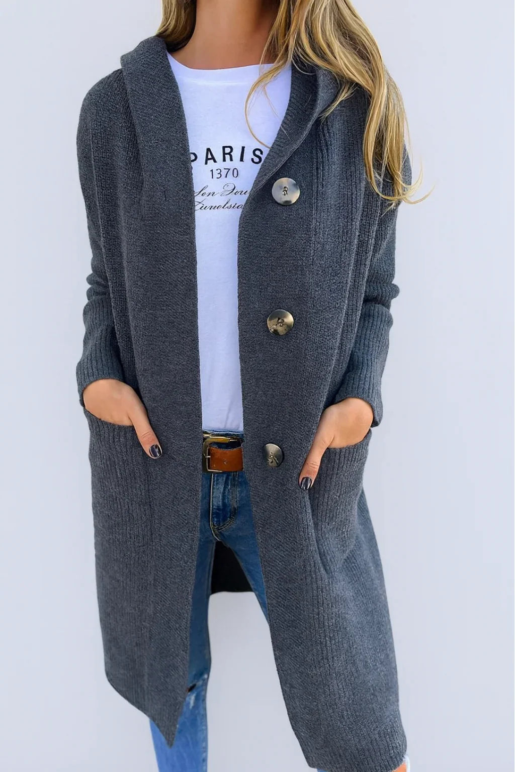 Sola™ | Elegant cardigan with hood