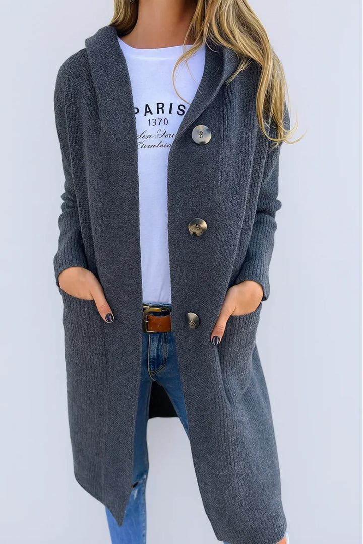 Sola™ | Elegant cardigan with hood