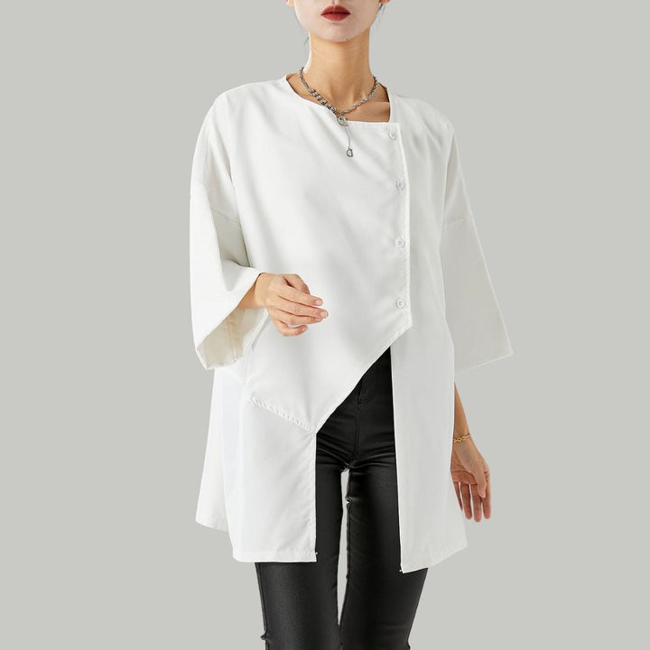Barbara - Elegant Asymmetrical Blouse