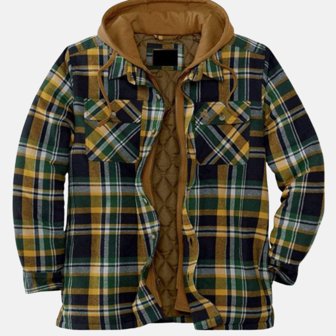 Erich | Men's Casual Warm Checkered Jacket with Buttons
