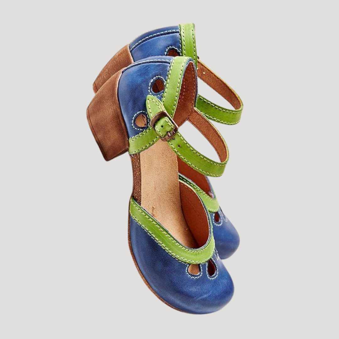 Women's Vintage Ankle Strap Heels