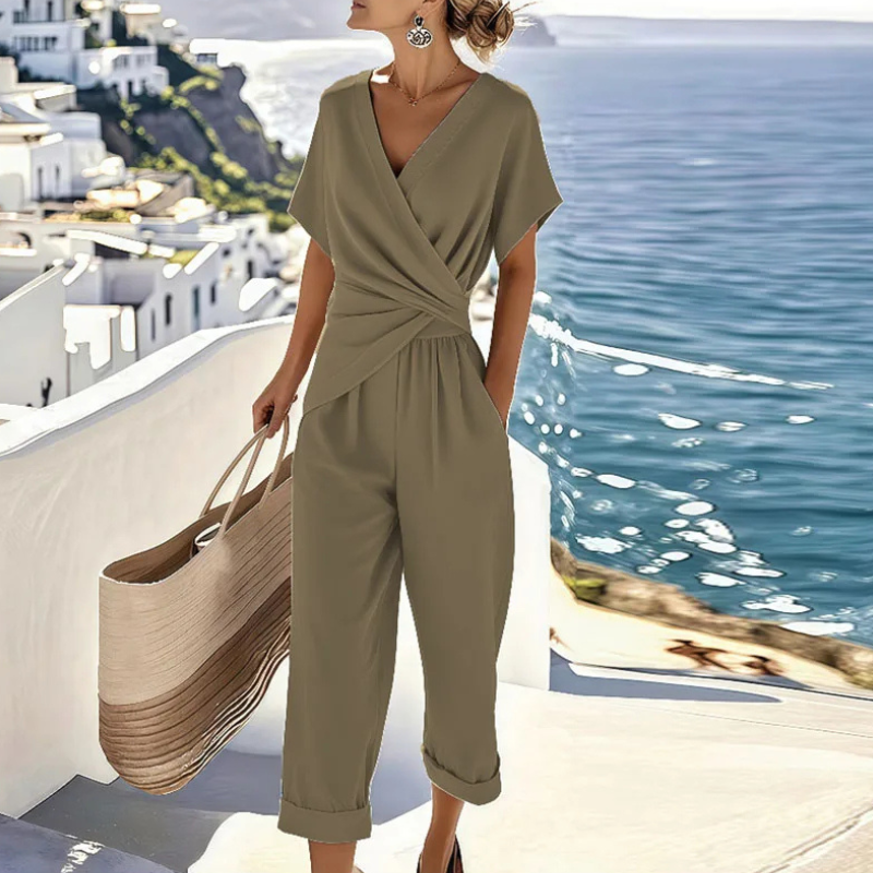 Aris Elegant jumpsuit, view 3 - Elena Harper