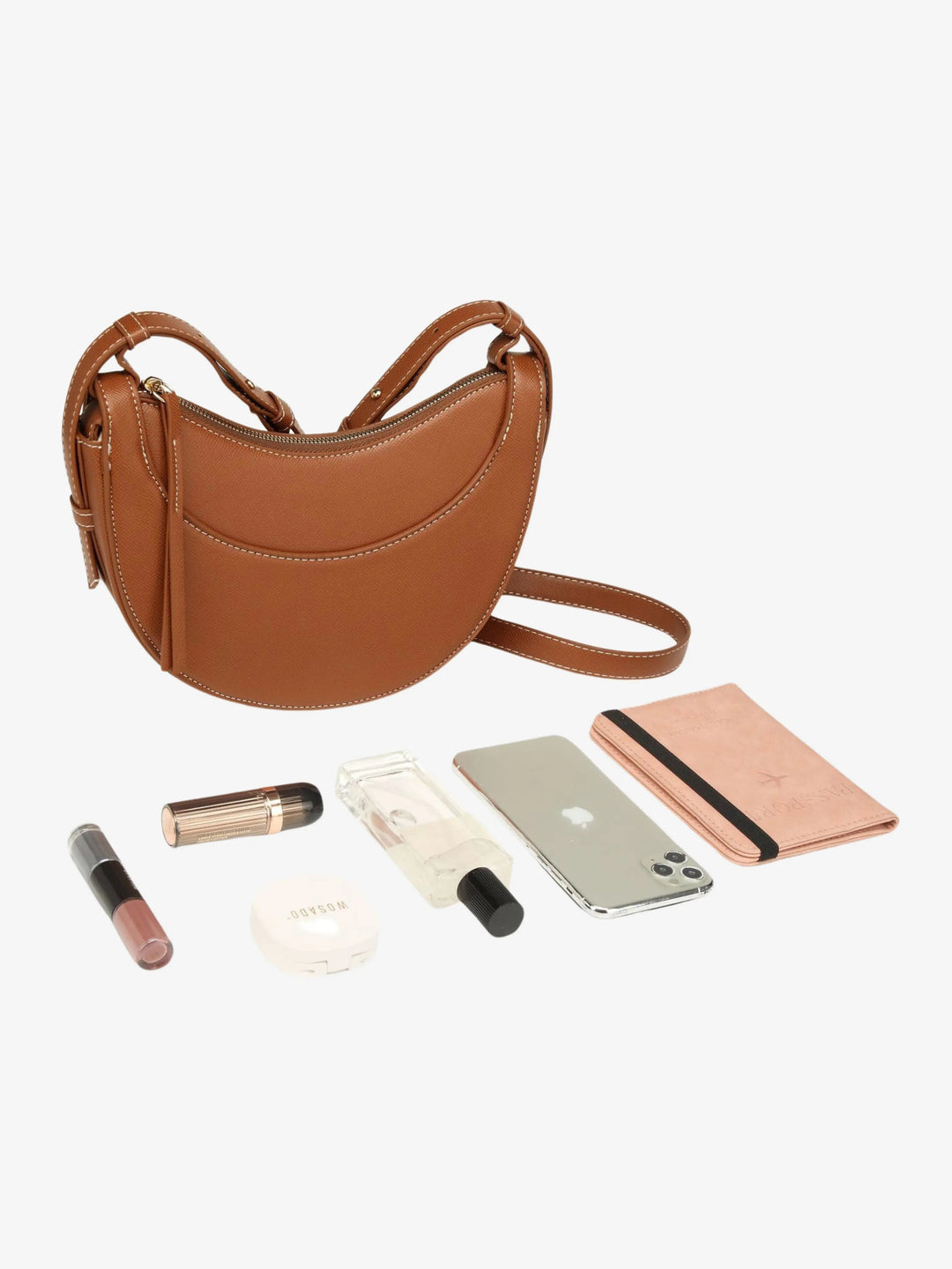 Curved Shoulder Bag for Women with Tassel - Practical and Elegant