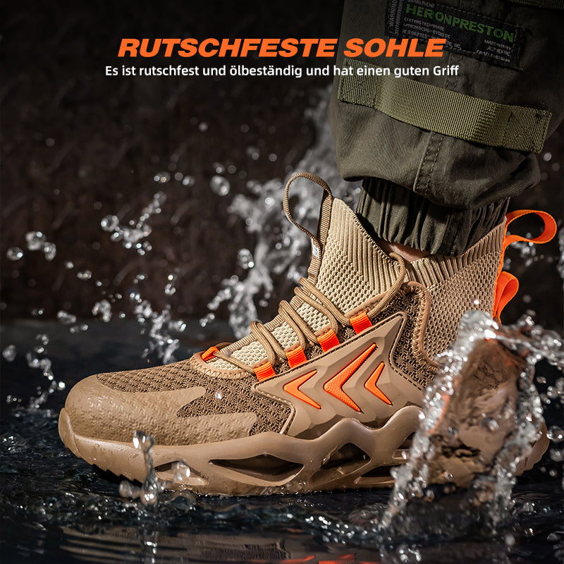 Breathable Flying Woven Anti-Smashing Safety Shoes EB