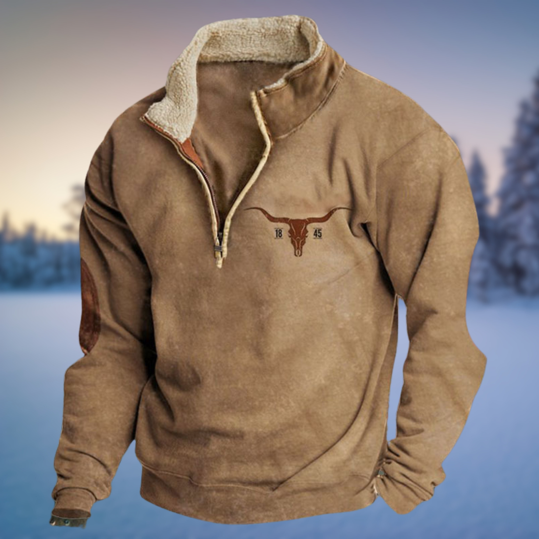 Emil | Men's Casual Winter Sweater with Half-Zip