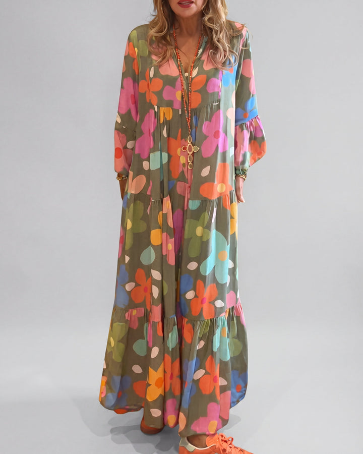 Zavi™ | Stylish Floral Maxi Dress
