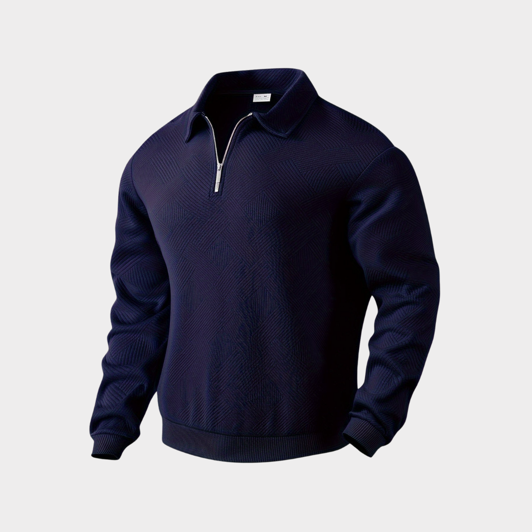 Alexander | Men's Pullover with Half Zip Casual Shirt