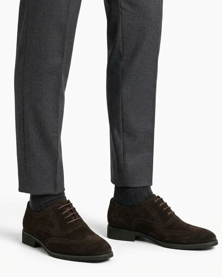 Wingtip Brogue Lace-Up Shoes For Men