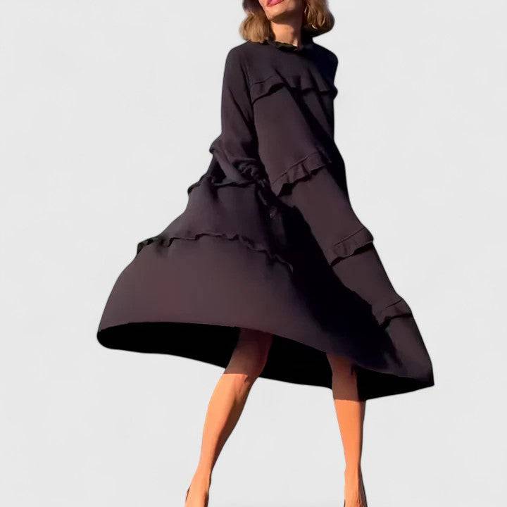 Elegant Briannelyse™ midi dress by Emma & Rose Cape Town, featuring a sophisticated design and flowing fabric.
